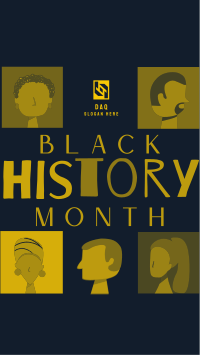 Happy Black History Facebook Story Design
