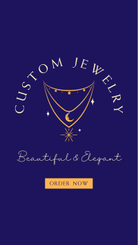 Custom Jewelries Facebook Story Design