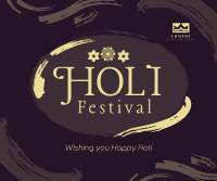 Brush Holi Festival Facebook post Image Preview