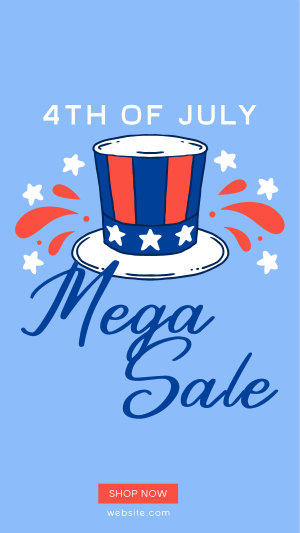 Festive Sale for 4th of July Instagram story Image Preview