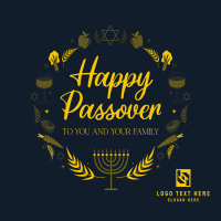 Passover Wreath Instagram Post Design