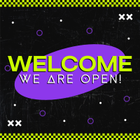 Neon Welcome Instagram post Image Preview