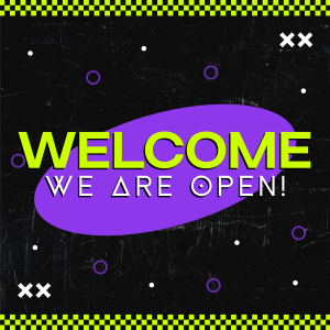 Neon Welcome Instagram post Image Preview