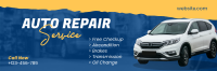 Auto Repair ripped effect Twitter Header Design