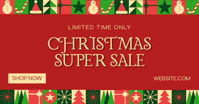 Modern Christmas Sale Facebook ad Image Preview
