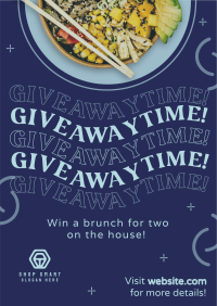 Giveaway Food Bowl Poster Image Preview