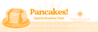 Retro Pancake Breakfast Twitter Header Design