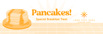 Retro Pancake Breakfast Twitter header (cover) Image Preview