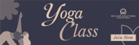 Trendy Yoga Class Twitter Header Image Preview