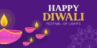 Diwali Festival Twitter Post Design