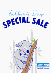 Father's Day Koala Sale Flyer Image Preview