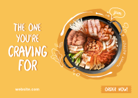 Delicious Hotpot Postcard Image Preview