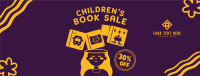 Kids Book Sale Facebook Cover Design