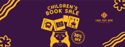 Kids Book Sale Facebook cover Image Preview