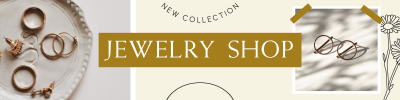 Gold Jewelry Collection Etsy Banner Image Preview