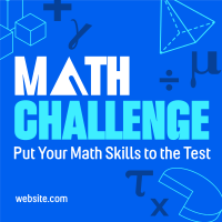 Math Quiz Challenge Instagram Post Preview
