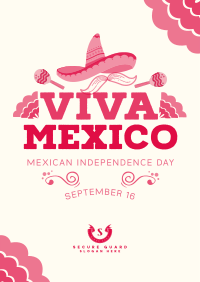 Viva Mexico Sombrero Poster Image Preview