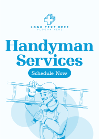 Rustic Handyman Service Poster Preview