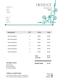 Cyber Technology Invoice Design