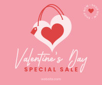 Valentine Heart Bag Facebook Post Design