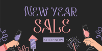 New Year Celebration Sale Twitter Post Image Preview