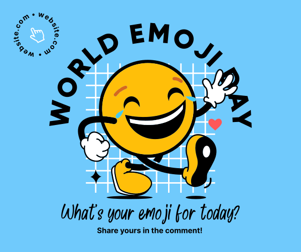 A Happy Emoji Facebook Post Design Image Preview