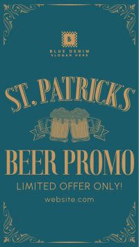 Paddy's Day Beer Promo Instagram Reel Image Preview