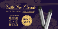 Vape Clouds Twitter Post Design