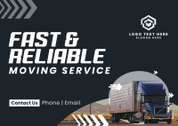 Reliable Trucking Postcard Design