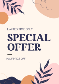 Organic Abstract Special Offer Poster Image Preview