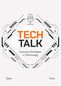 Tech Talk Podcast Flyer Image Preview