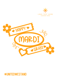 Mardi Gras Flag Poster Image Preview