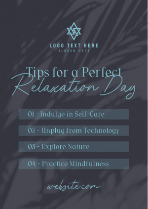 Tips for Relaxation Poster Image Preview