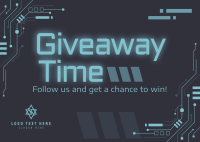 Circuit Board Giveaway Postcard Image Preview