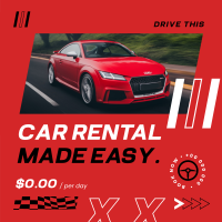 Rent Your Dream Car Instagram post Image Preview