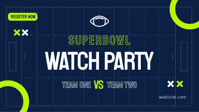 Super Bowl Touchdown Facebook event cover Image Preview
