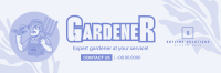 Expert Gardener Mascot Twitter Header Image Preview