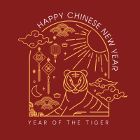Year of the Tiger Instagram Post Design