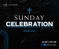 Sunday Celebration Facebook Post Design