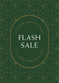 Anniversary Flash Sale Flyer Design