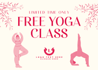 Zen Yoga Promo Postcard Image Preview