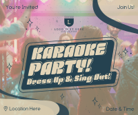 Karaoke Party Star Facebook Post Design