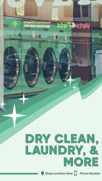 Dry Clean & Laundry Facebook Story Design