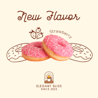 Strawberry Flavored Donut  Instagram post Image Preview
