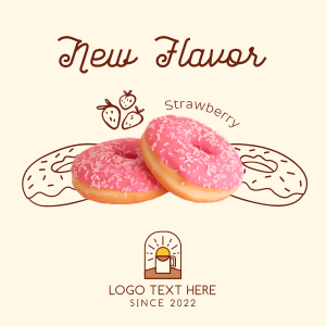 Strawberry Flavored Donut  Instagram post Image Preview