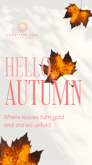 Cozy Autumn Greeting Instagram story Image Preview