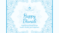 Fancy Diwali Greeting Facebook Event Cover Design