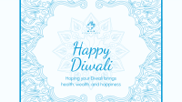 Fancy Diwali Greeting Facebook event cover Image Preview