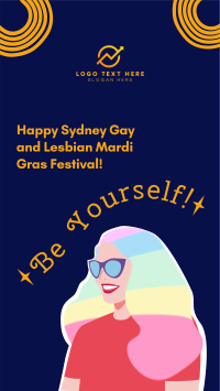 Happy Mardi Gras Facebook Story Design