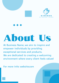 About Us Introductory Poster Image Preview